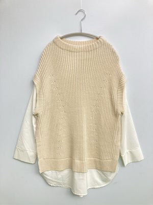 w closet/ダブルクローゼット/ニット/セーター/トップス/アイボリー/F