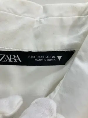 ZARA/ザラ/シャツワンピース/ワンピース/ドレス/ホワイト/USA S