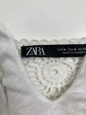 ZARA/ザラ/シャツ/ブラウス/トップス/ホワイト/EUR M/USA M/MEX 28