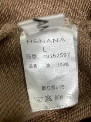 HENANA/スウェット/トップス/ブラウン/L
