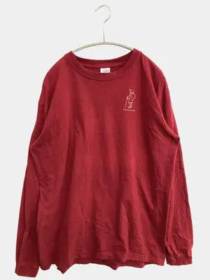 Tシャツ/カットソー/トップス/レッド/L