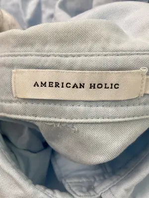 AMERICAN HOLIC/アメリカンホリック/シャツ/ブラウス/トップス/スカイブルー/M