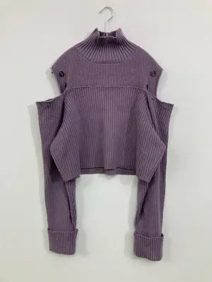 MOUSSY/マウジー/ニット/セーター/トップス/パープル/FREE