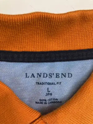 LANDS' END/ランズエンド/ポロシャツ/トップス/オレンジ/L