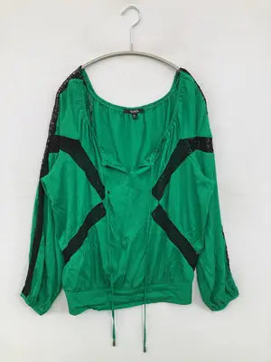 xoxo/キスキス/Tシャツ/カットソー/トップス/グリーン/L