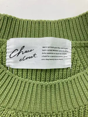Chaco closet/チャコクローゼット/ニット/セーター/トップス/ライトグリーン/F