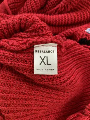 REBALANCE/パーカー/トップス/レッド/XL