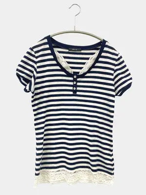 COMME CA ISM/コムサイズム/Tシャツ/カットソー/トップス/ネイビー/L