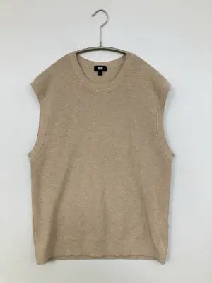 UNIQLO/ユニクロ/ノースリーブ/トップス/ベージュ/S