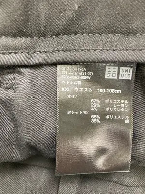 UNIQLO/ユニクロ/スラックス/パンツ/ブラック/XXL