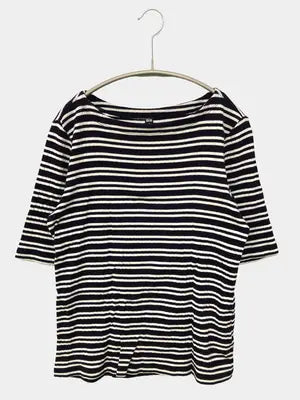 UNIQLO/ユニクロ/Tシャツ/カットソー/トップス/ネイビー/L