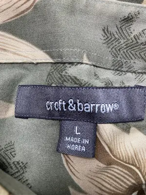 croft&barrow/クラフトアンドバロー/シャツ/ブラウス/トップス/グリーン/L