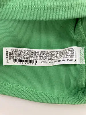 ZARA/ザラ/キャミソール/トップス/グリーン/USA L