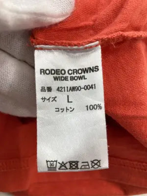 RODEO CROWNS/ロデオクラウンズ/Tシャツ/カットソー/トップス/オレンジ/L