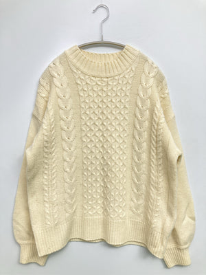 Ray Cassin/レイカズン/ニット/セーター/トップス/アイボリー/F