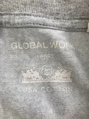 GLOBAL WORK/グローバルワーク/Tシャツ/カットソー/トップス/グレー/LARGE