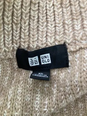 UNIQLO/ユニクロ/ニット/セーター/トップス/ベージュ/XL