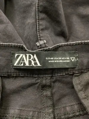 ZARA/ザラ/カーゴパンツ/パンツ/ブラック/EUR 46/USA 36/MEX 36