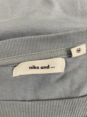 niko and .../ニコアンド/Tシャツ/カットソー/トップス/スカイブルー/M