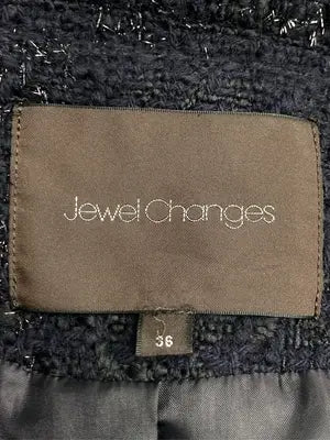 JewelChanges/ノーカラーコート/ジャケット/アウター/ブラック/36