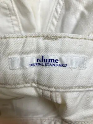 relume/レリューム/デニムパンツ/パンツ/ホワイト/L