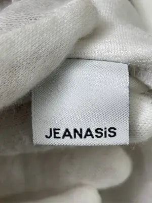 JEANASIS/ジーナシス/Tシャツ/カットソー/トップス/ホワイト/F