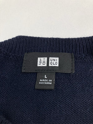 UNIQLO/ユニクロ/ニット/セーター/トップス/ネイビー/L
