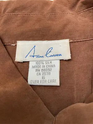 Anne Carson/シャツ/ブラウス/トップス/ブラウン/6