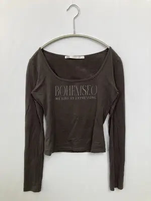 BOHEMSEO/Tシャツ/カットソー/トップス/ブラック/1