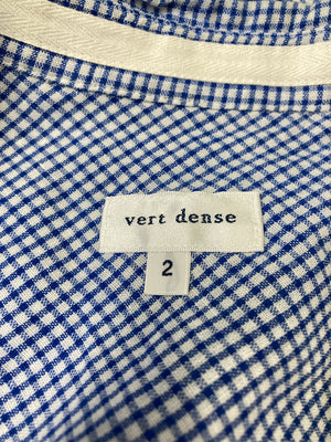 VertDense/シャツワンピース/ワンピース/ドレス/ブルー/2