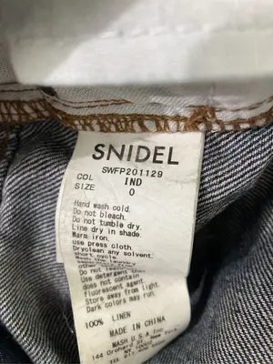 SNIDEL/スナイデル/デニムパンツ/パンツ/ネイビー/0