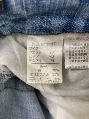 デニムパンツ/パンツ/スカイブルー/ウエスト67　ヒップ93　また下丈74