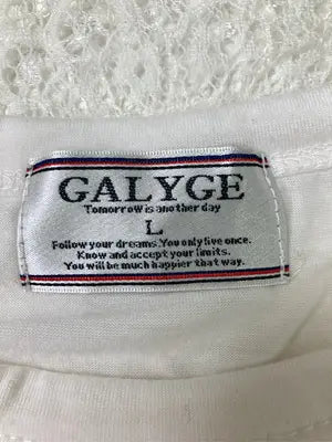 galyge/ガリゲ/Tシャツ/カットソー/トップス/アイボリー/L