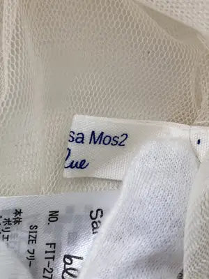 Samansa Mos2 blue/サマンサモスモスブルー/キャミソール/トップス/アイボリー/フリー