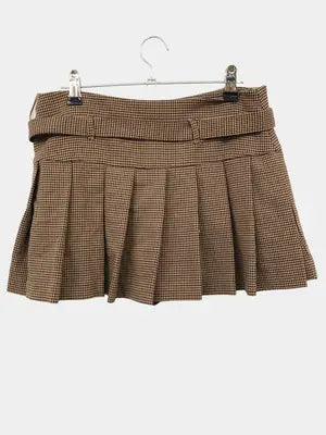 ZARA/ザラ/ショート/ミニスカート/スカート/ブラウン/USA XS