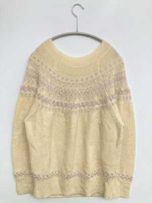 Lil nina/リルニーナ/ニット/セーター/トップス/アイボリー/M