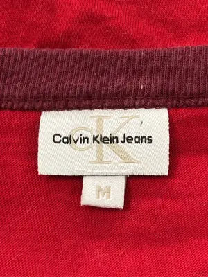 Calvin Klein Jeans/カルバンクラインジーンズ/Tシャツ/カットソー/トップス/レッド/M