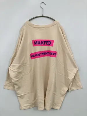 MILK FED./ミルクフェド/Tシャツ/カットソー/トップス/アイボリー/ONE SIZE