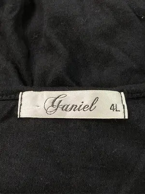 GANIEL/ワンピース/ワンピース/ドレス/ブラック/4L