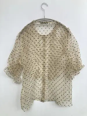 ZARA/ザラ/シャツ/ブラウス/トップス/ベージュ/XS
