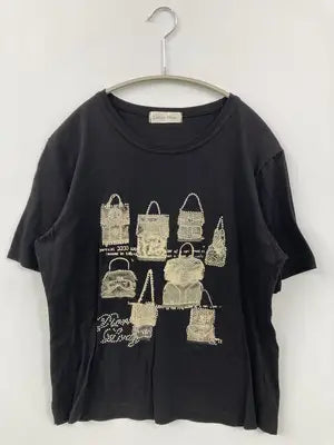 LADIES WEAR/Tシャツ/カットソー/トップス/ブラック
