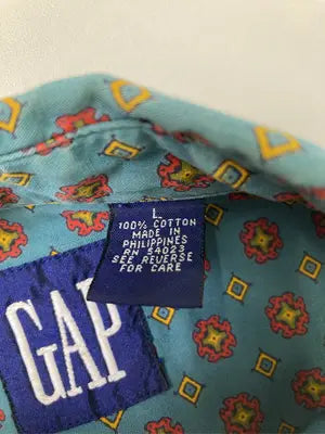 GAP/ギャップ/シャツ/ブラウス/トップス/スカイブルー/L