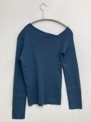 rectangle/レクタングル/ニット/セーター/トップス/ブルー/L