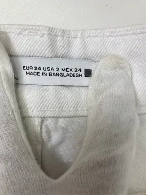 ZARA/ザラ/デニムパンツ/パンツ/ホワイト/EUR34/USA02/MEX24