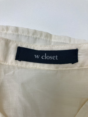 w closet/ダブルクローゼット/シャツ/ブラウス/トップス/アイボリー/F