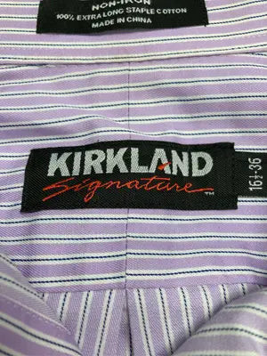 KIRKLAND Signature/カークランドシグネチャー/シャツ/ブラウス/トップス/パープル/16 1/2-36