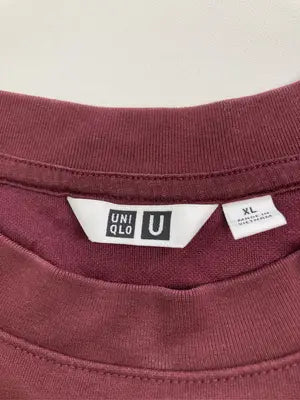 UNIQLO U/ユニクロユー/Tシャツ/カットソー/トップス/レッド/XL