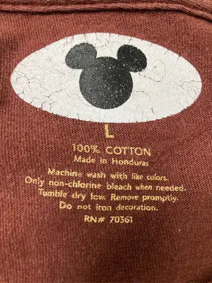 Disney/ディズニー/Tシャツ/カットソー/トップス/ブラウン/L