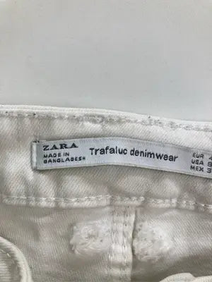 ZARA TRAFALUC/ザラトラファルック/デニムパンツ/パンツ/ホワイト/USA 8