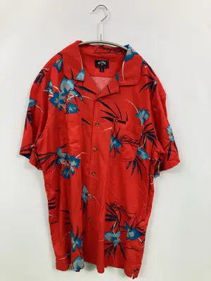 BILLABONG/ビラボン/シャツ/ブラウス/トップス/レッド/L